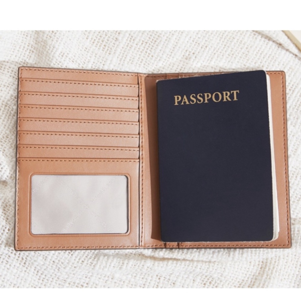 Michael Kors Monogram Brown Passport Cover - Picture 2 of 5